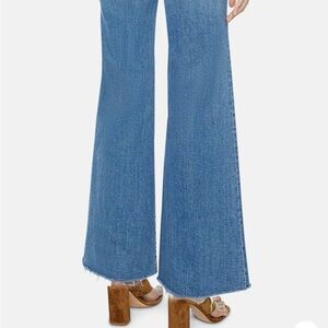 MOTHER Blue Wide Leg Jeans